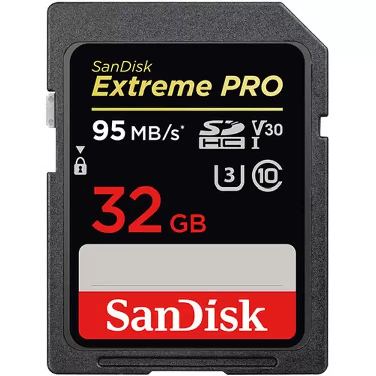 کارت حافظه Sandisk SD 32GB Extreme Pro 95 MB/S