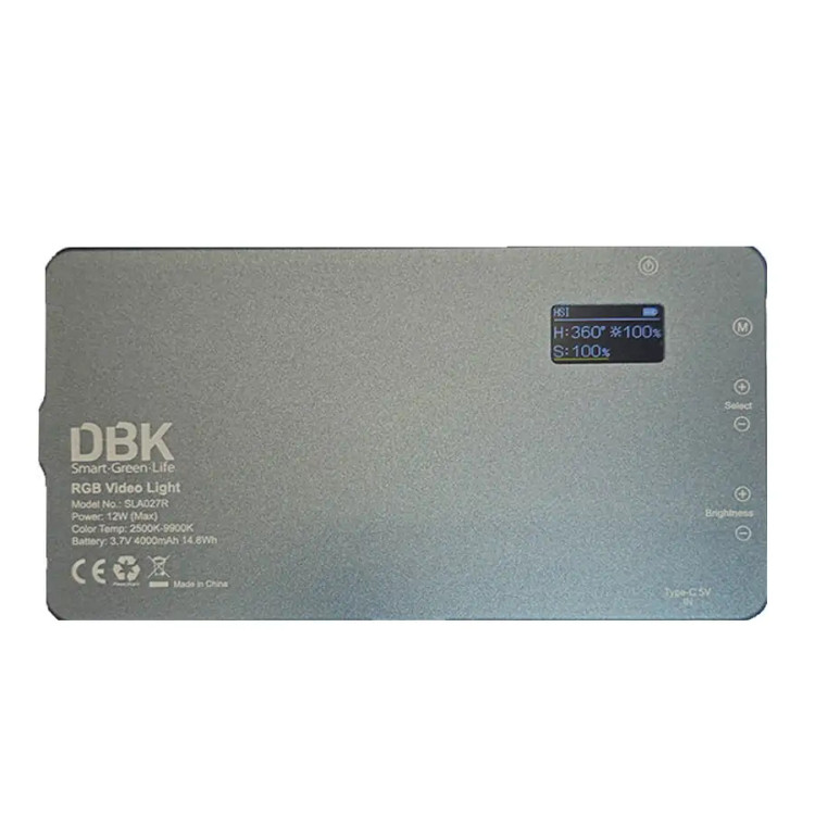 نور ثابت ال ای دی متوسط DBK RGB BGD 014 LED Pane