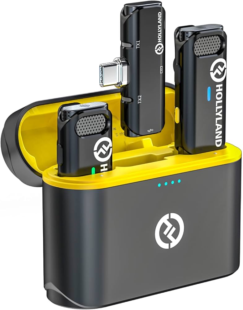 میکروفون یقه ای بی سیم Hollyland Lark C1 Duo Wireless Microphone