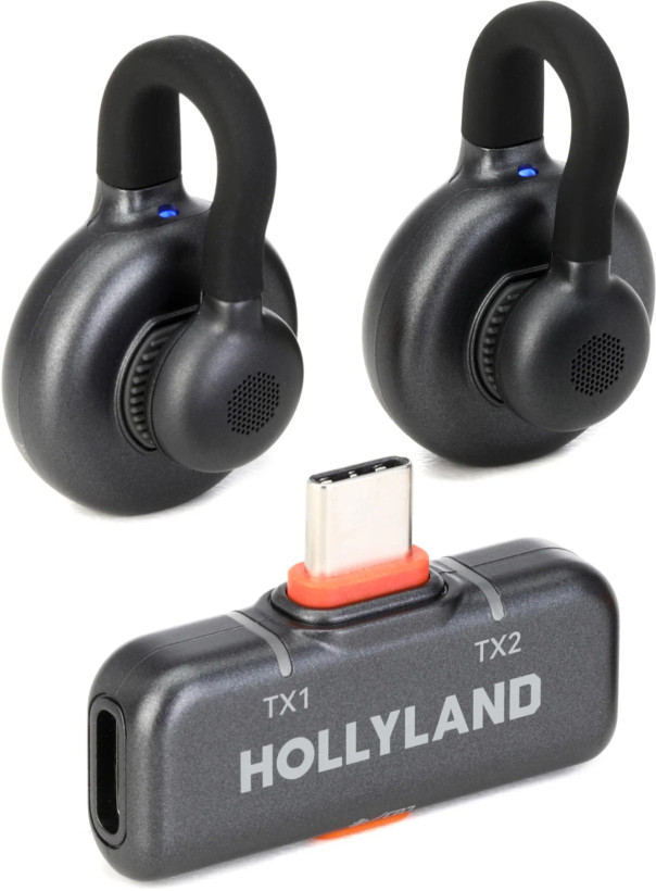 میکروفن موبایل بی سیم هالی لند Hollyland LARK M2S DUO with USB-C با پورت USB-C